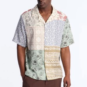 Horizon Cuban Collar Shirt - Multi Color