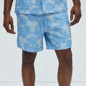 Bartlett Jacquard Shorts - Blue/combo