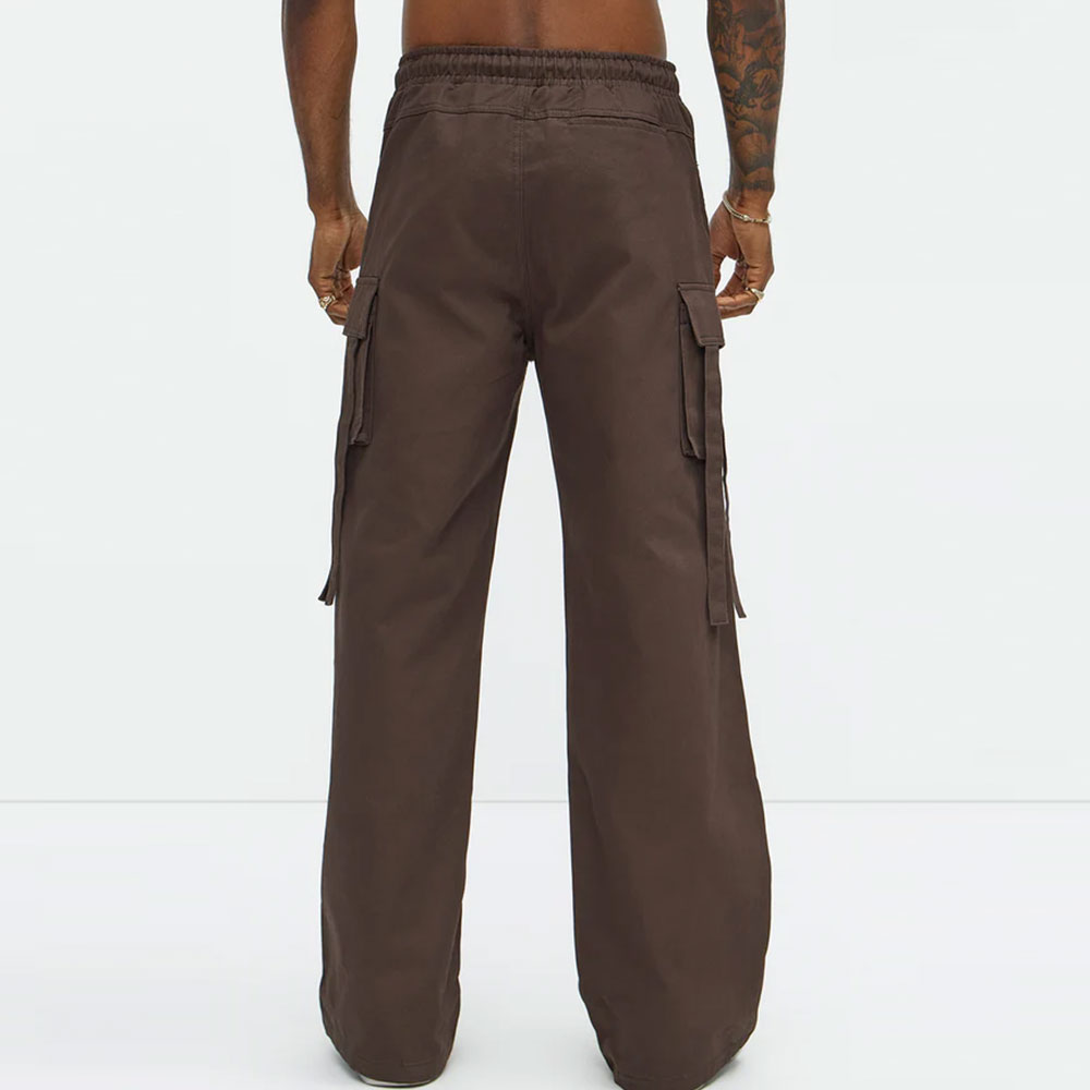 Relaxed Straight No More Waiting Cargo Pants - Dark Brown - Image 2