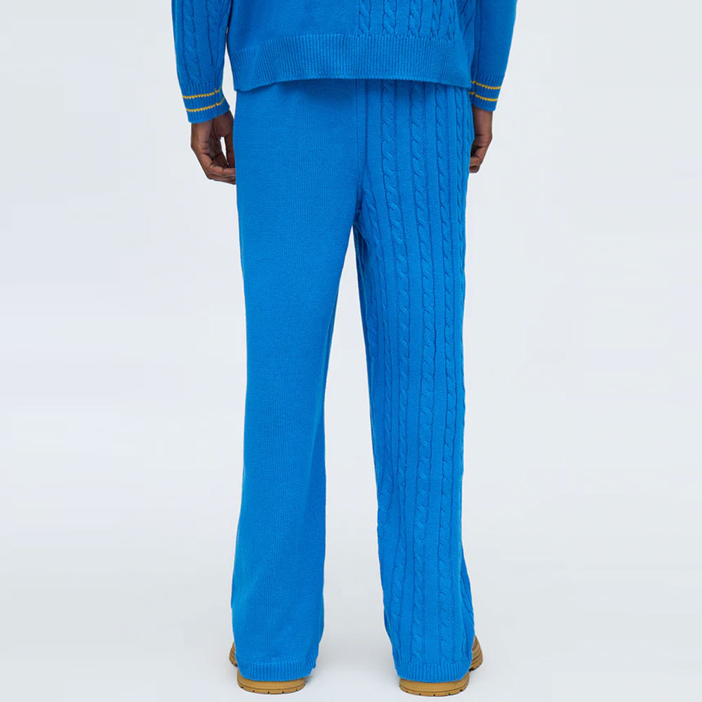 Preppy Life Sweater Knit Pant - Blue/combo - Image 2