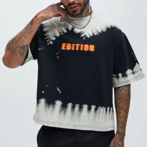 Blurred Edition Fleece Short Sleeve Tee - Black/combo