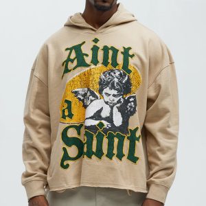 Aint A Saint Hoodie - Khaki