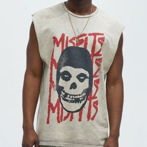 Misfits Muscle Tee - Taupe