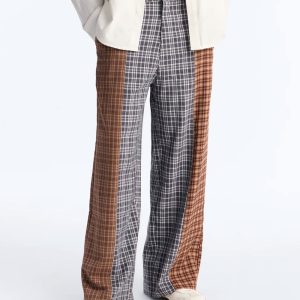 Relaxed Feedback Plaid Pant - Multi Color