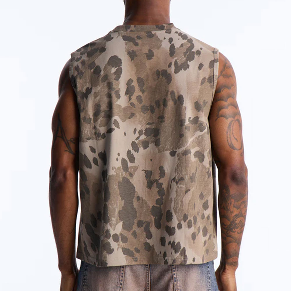 Cropped Muscle Tee - Grey - Image 2