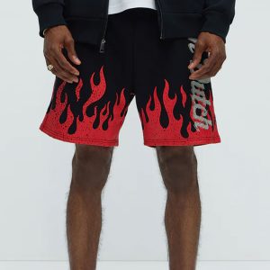 Von Dutch Fire Sweatshorts - Black