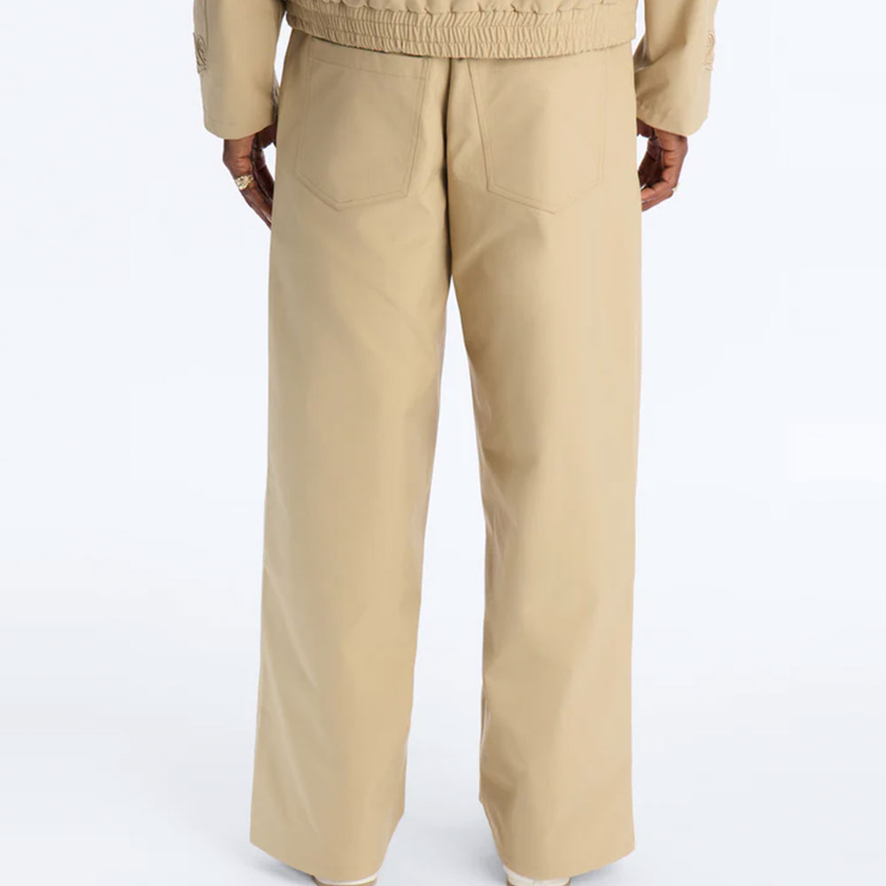 Delaro Embroidered Baggy Pant - Khaki - Image 2