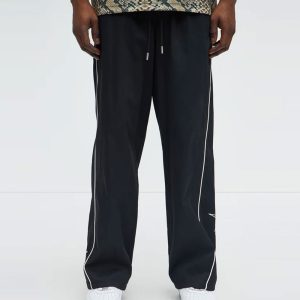 Star Boi Baggy Pants - Black