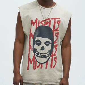 Misfits Muscle Tee - Taupe