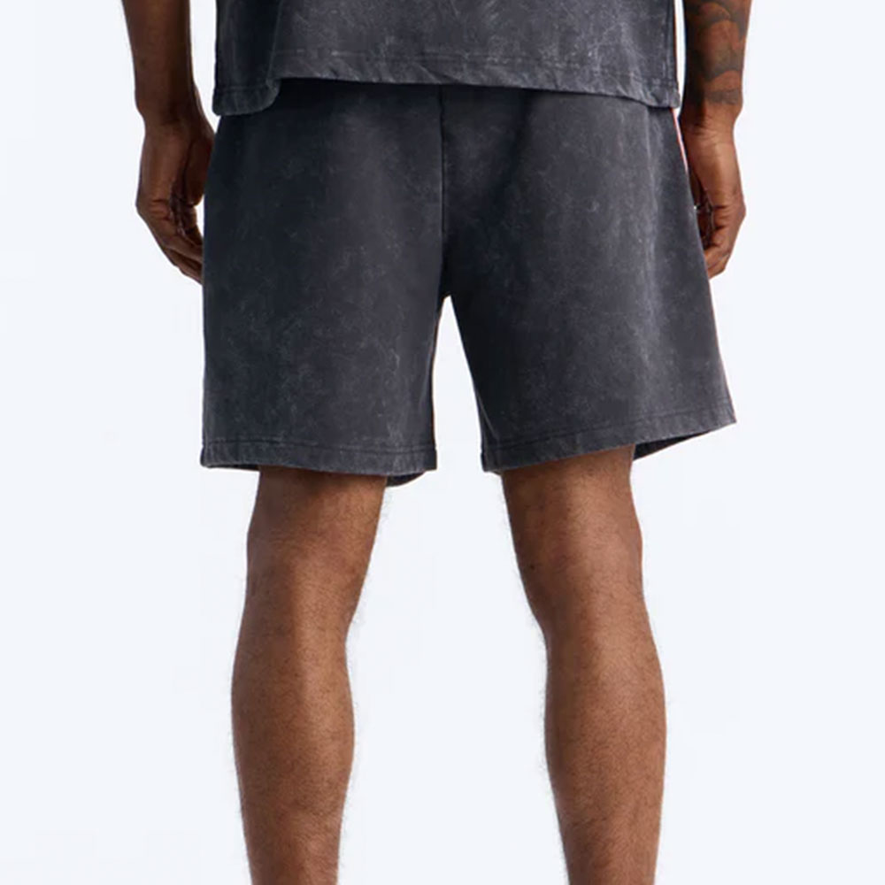 Sacred Embroidery Paneled Sweatshorts - Black - Image 2