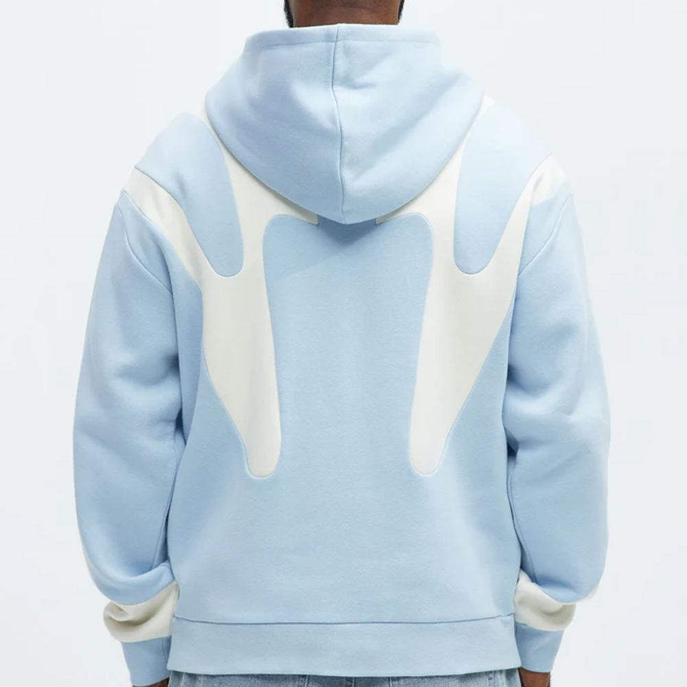 Tyson Oasis Paneled Zip Up Hoodie - Blue/combo - Image 2